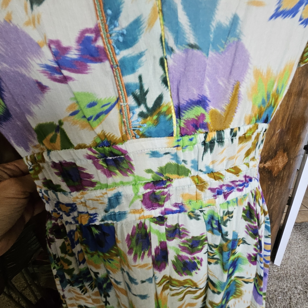 Johnny Was Multicolor Floral Maxi Dress NWT - Picture 7 of 10